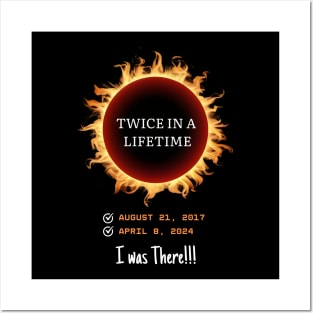 Twice in a Lifetime Total Solar Eclipse 2024 Checklist I was There Memorabilia Posters and Art